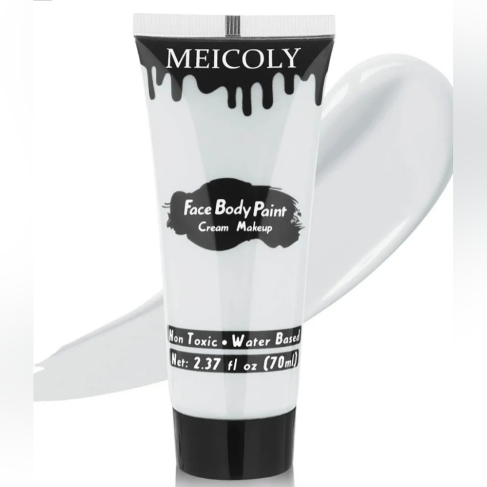 White Face & Body Paint Cream Makeup 2.37 Fl. Oz. M213